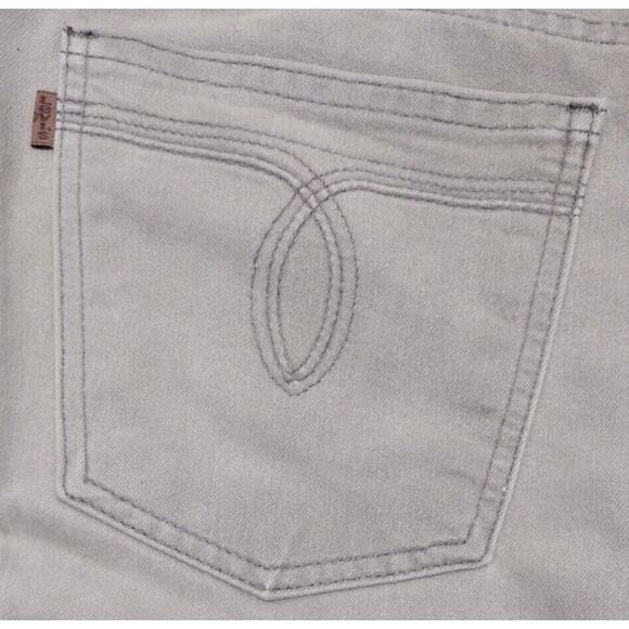 Levi’s Vintage 478 Grey Denim Cotton Poly Blend Jeans Copper Tab Cropped 38 x 32 - Picture 4 of 8